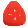 Toyota Corolla, Camry, RAV4 2 x Silicone 4 Button Key Shell Case Cover