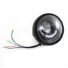 Universal Motorbikes 6.5" Spiral White LED Motorcycle Headlight with Bracket