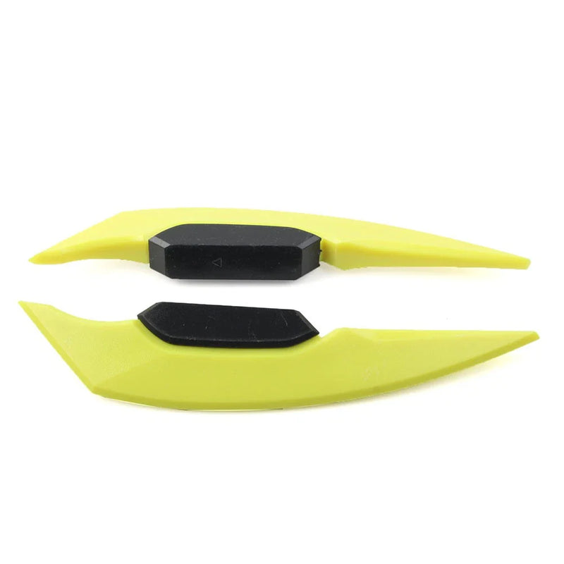 Universal Yellow Fairing Winglets Side Spoiler Deflector Air Wings - Pair
