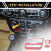 Jeep Wrangler JL (2018-2023) Pink Dashboard Control Panel Cover