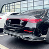 Mercedes Benz E Class 3 x Carbon Look Rear Bumper Diffuser Lip (2024-2025)