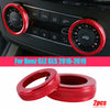 Benz GLE GLS Red Aluminum A/C Button Knob Cover Trim (2016–2019)