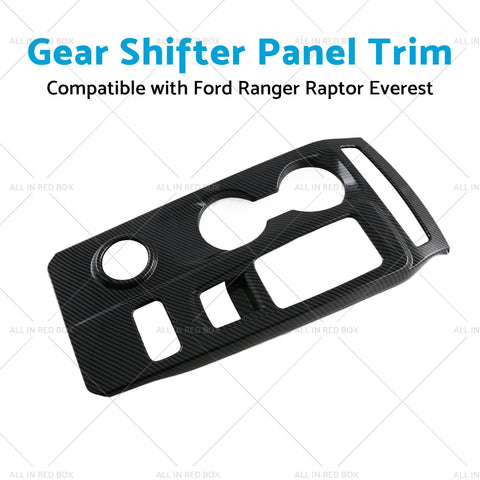 Ford Ranger Raptor Carbon Gear Shifter Panel Console Protector Trim
