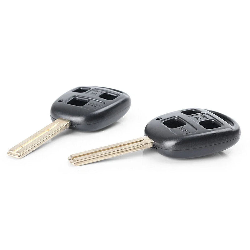 Lexus Car Black 3 x Buttons Replacement Key Fob Shell Case