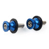 KAWASAKI ZX6R (2012-2021) Blue 8MM Swingarm Spools Slider Stand Screws