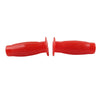 Vintage Motorcycle Handlebars - Red 7/8" Easy-Hold Hand Grips