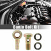 Motorcycle 1 x M8x1 Banjo Bolt Kit with Copper Washers