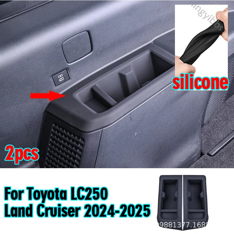 Toyota Land Cruiser LC250 Silicone 3rd Row Water Cup Frame Trim (2024–2025)