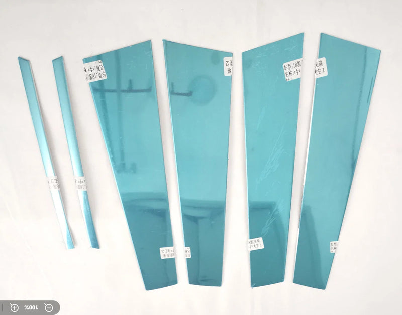 Toyota Camry (2018-2024) 6 x Steel Center Post Pillar Molding Lid Cover Trim