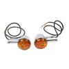 Harley XL883 XL1200 Sportster Amber Rear Turn Signal Indicator (1992-2022)