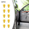 Volvo S80 S40 S60 C30 C70 Panel Clips Fasteners Yellow ABS