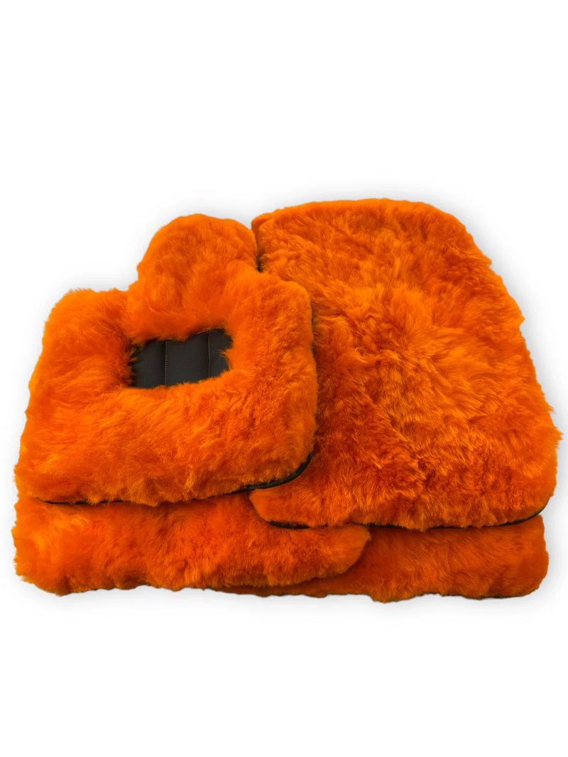 Rolls Royce Dawn Orange Sheepskin Floor Mats (2016-2019)