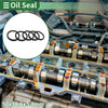 Make Model Oil Seal 50x58.6x5.3mm NBR Rubber Black 5 Pcs