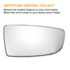 Ford Transit T150 T250 Right Lower White Mirror Glass w/ Back Non-Heated