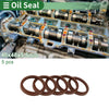 Oil Seal 5 Pcs Seal Ring Rotary Shaft Seal FKM Rubber 40x48x5.5mm