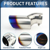 Honda Civic (2016-2019) Burnt Blue Slant Exhaust Tip 2.3" Inlet
