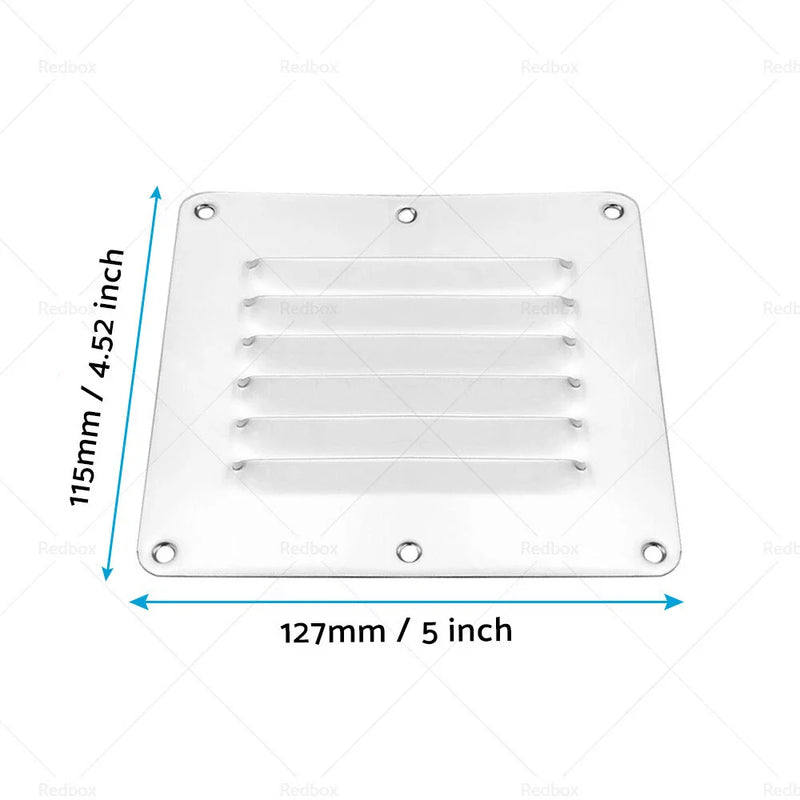Caravan Boat Home 4 x Stainless Steel Rectangular Air Vents
