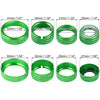 Chevy Silverado GMC Sierra 8 x Green Radio Switch Knob Cover (2014-2018)