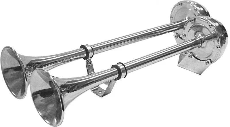 Car / Boat / Truck - 110dB Loud 12V Marine Dual Trumpet Horn