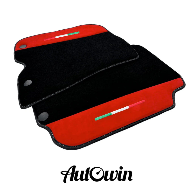 Ferrari F12 Berlinetta with Red Alcantara Leather AutoWin Car Mats