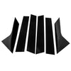 Hyundai Elantra Glossy Black Door Window Trim 6 x Pillar Posts (2021-2023)