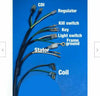 Honda trx250R wiring harness race cut drag harness with kill switch (1986–1988)