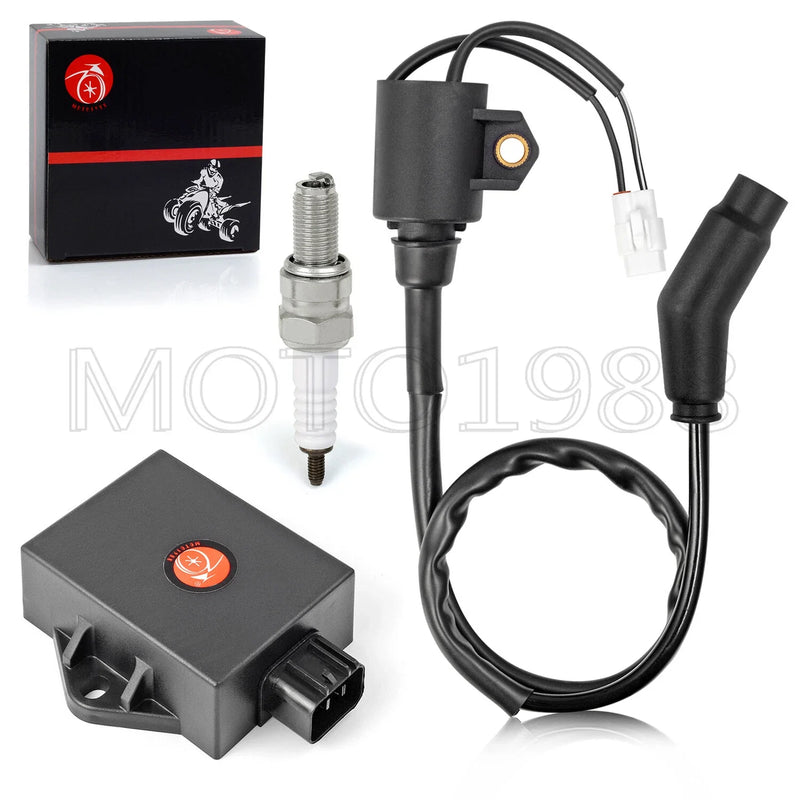 Polaris Sportsman HAWKEYE 300 CDI BOX Ignition Coil Spark Plug (2008–2011)