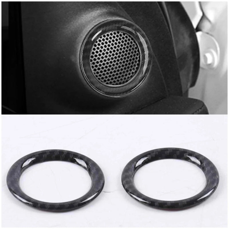 Jeep Grand Cherokee ABS Fiber Side Door Speaker Ring Cover Trim (2014-2021)
