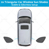 Mazda CX-9 (2016-2025) UVA Protection Triangular Car Window Sun Shades