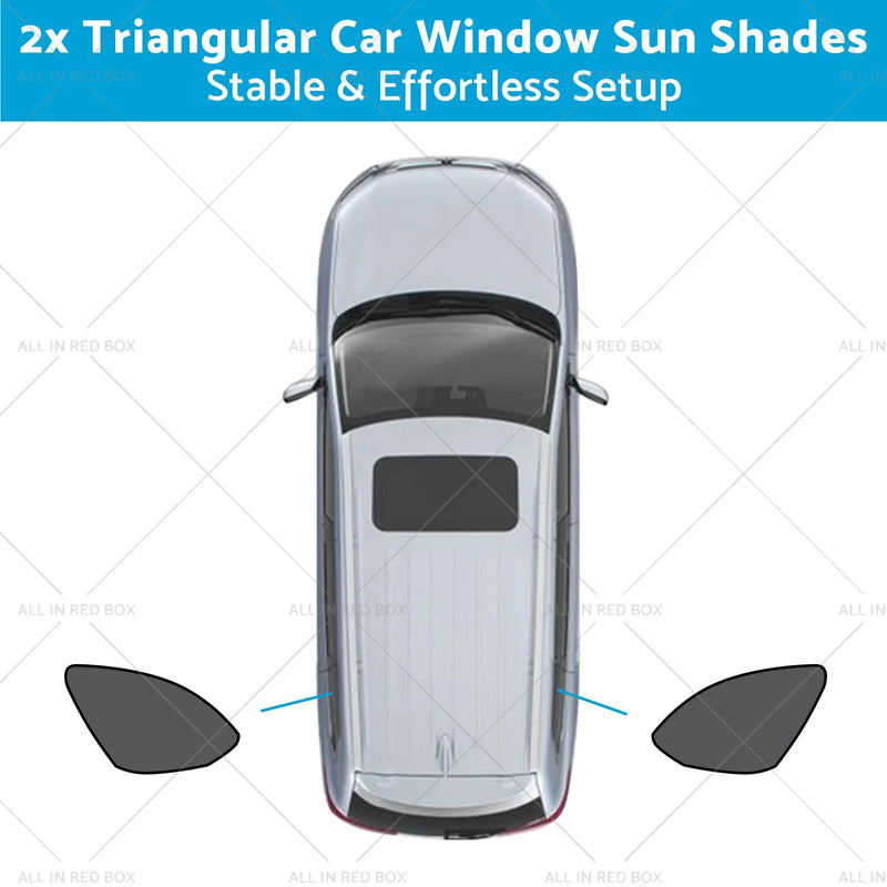 Mazda CX-9 (2016-2025) UVA Protection Triangular Car Window Sun Shades