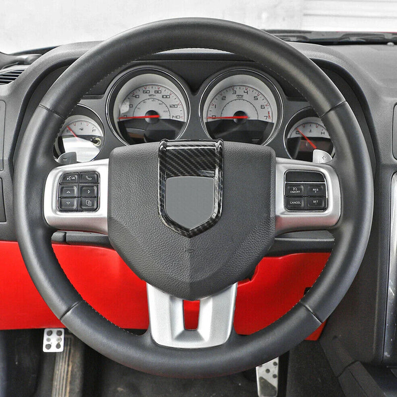 Dodge Durango Carbon Fiber ABS Steering Wheel Trim Cover (2009-2014)