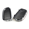 BMW E90 E91 LCI 328i 335i Chrome Black Front Kidney Grille (2009-2011)