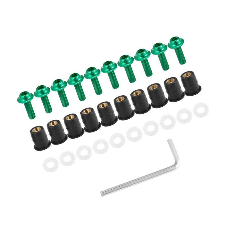 Fairing Motorcycles Screws / 10 x M5 Windscreen Screws