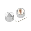 Harley Touring, Sportster, Dyna Chrome Front Axle Nut Cover (2008-2023)