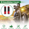 Motorcycle 7/8" Hand Grips Covers Kit Aluminum Red