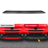 Fiat 500 (2008-2024) Black Carbon Fiber Bumper Spoiler Lip Trim