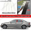 Mercedes-Benz C-Class W203 6x Chrome PC Pillar Post Cover Trim (2000–2007)