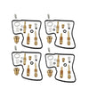 Honda VFR750F VFR 750 F RC36 Carburetor Repair Kit (1990-1993)