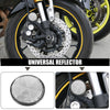 Motorcycle 10 pcs Reflector Motorcycle Round Safety Spoke Reflective Self Adhesive