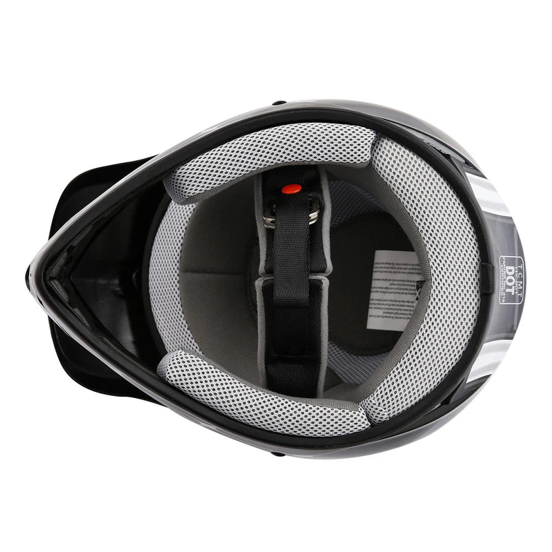 ATV Motorcycle Kid Motocross Offroad Black / Red Youth Dirt Bike Helmet