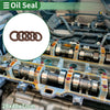 Oil Seal 28x40x7mm FKM Rubber High Pressure Brown 5 Pcs