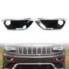 Jeep Grand Cherokee Fog Light Lamp Cover Bezel Chrome Trim (2017-2021)