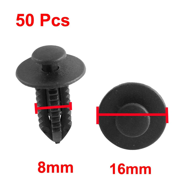 Mercedes Benz 50 x Black Plastic Splash Defender Trim Mat Clips