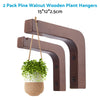 Wall - Hanging Basket Flower Pot Wooden Plant Hanger Hook