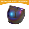 Motorcycle Helmet Anti-UV Chrome Blue Visor Shield
