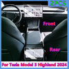 Tesla Model 3 Highland 2 x Front & Rear Glass Screen Protector (2024–2024)