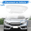BMW 7 Series E65 / E66 (2002-2005) PC 1 Pcs Front Left Headlight Lens Cover