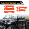 Jeep Gladiator JT 2020-2021 - 2 x Orange Door Tailgate Handle Cover