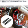 Make Model 10.5mm Aluminum Alloy Motorcycle Slider Frame Bolt 2 x Titanium Tone