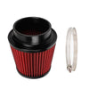 Car 4 Inch Universal Round Cone Mushroom Head Air Intake Filter & Clamp